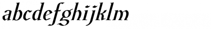Euroika Semi Bold Italic Font LOWERCASE