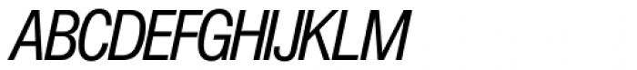 Europa Grotesk SH Cond Italic Font UPPERCASE