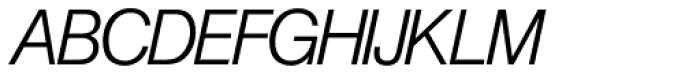 Europa Grotesk SH Light Italic Font UPPERCASE