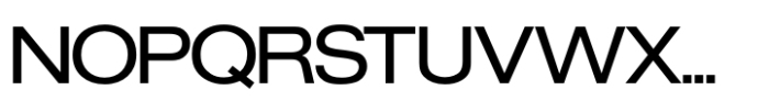 Europa Grotesk SH Regular Extended Font UPPERCASE