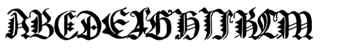 Europe Gothic Font UPPERCASE