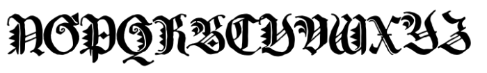Europe Gothic Font UPPERCASE