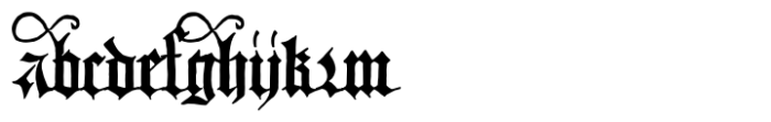 Europe Gothic Font LOWERCASE