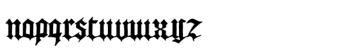 Europe Gothic Font LOWERCASE