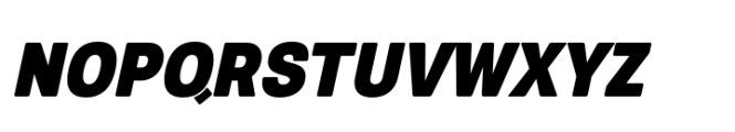 European Sans Pro Condensed Black Italic Font UPPERCASE