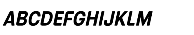 European Sans Pro Condensed Bold Italic Font UPPERCASE