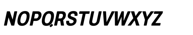 European Sans Pro Condensed Bold Italic Font UPPERCASE