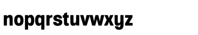 European Sans Pro Condensed Extra Bold Font LOWERCASE