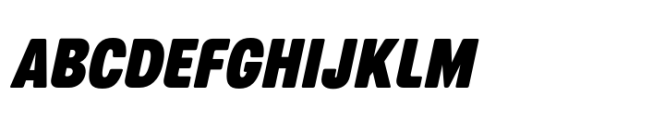 European Sans Pro Extra Condensed Black Italic Font UPPERCASE