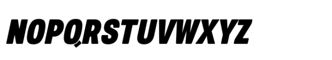 European Sans Pro Extra Condensed Black Italic Font UPPERCASE