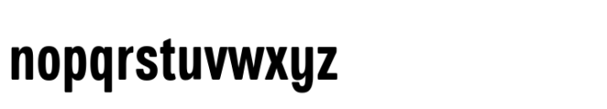 European Sans Pro Extra Condensed Bold Font LOWERCASE