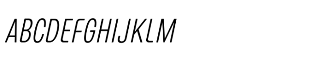 European Sans Pro Extra Condensed Extra Light Italic Font UPPERCASE