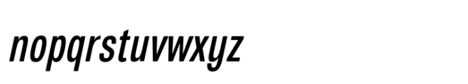 European Sans Pro Extra Condensed Italic Font LOWERCASE