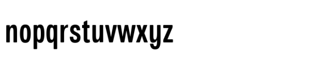 European Sans Pro Extra Condensed Medium Font LOWERCASE