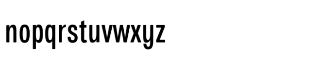 European Sans Pro Extra Condensed Regular Font LOWERCASE