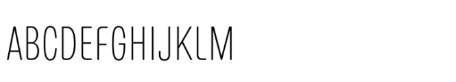 European Sans Pro Extra Condensed Thin Font UPPERCASE
