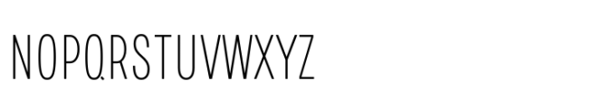 European Sans Pro Extra Condensed Thin Font UPPERCASE