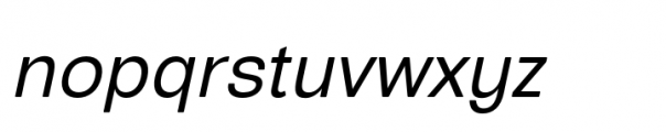 European Sans Pro Narrow Book Italic Font LOWERCASE