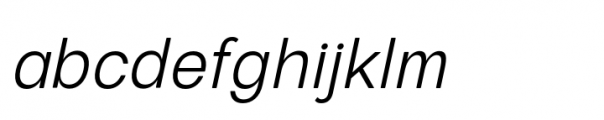 European Sans Pro Narrow Light Italic Font LOWERCASE