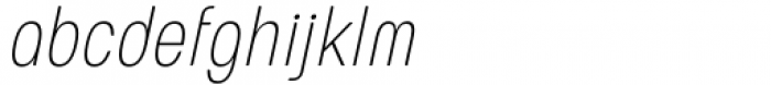 European Soft Pro Condensed Thin Italic Font LOWERCASE