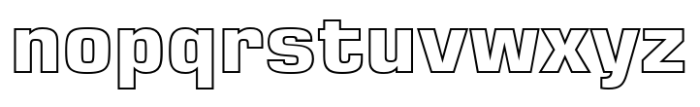 Eurostile LT Outline Bold Font LOWERCASE