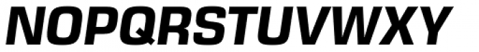 Eurostile Next Bold Italic Font UPPERCASE