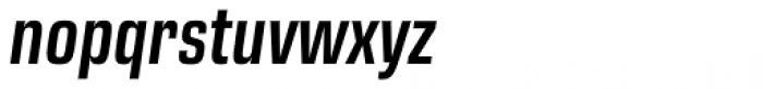 Eurostile Next Condensed Semi Bold Italic Font LOWERCASE
