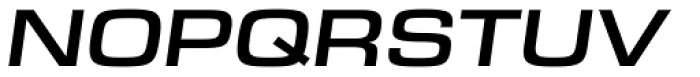 Eurostile Next Extended Semi Bold Italic Font UPPERCASE