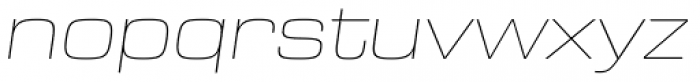 Eurostile Next Extended Ultra Light Italic Font LOWERCASE