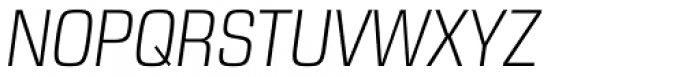 Eurostile Next Narrow Light Italic Font UPPERCASE