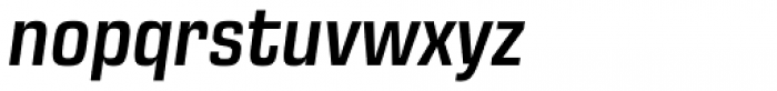 Eurostile Next Narrow Semi Bold Italic Font LOWERCASE