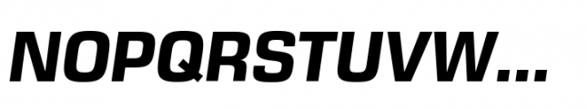 Eurostile Next Paneuropean Bold Italic Font UPPERCASE