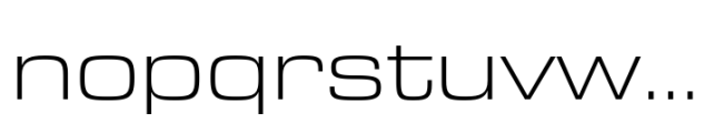 Eurostile Next Paneuropean Extended Light Font LOWERCASE