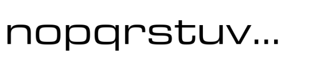 Eurostile Next Paneuropean Extended Regular Font LOWERCASE