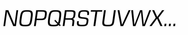Eurostile Next Paneuropean Italic Font UPPERCASE