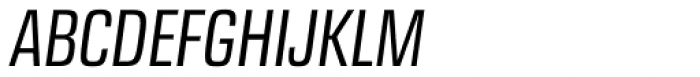 Eurostile Next Pro Condensed Italic Font UPPERCASE