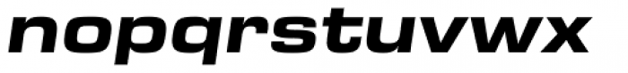 Eurostile Next Pro Extended Bold Italic Font LOWERCASE