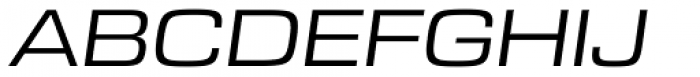 Eurostile Next Pro Extended Italic Font UPPERCASE
