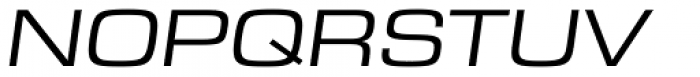 Eurostile Next Pro Extended Italic Font UPPERCASE