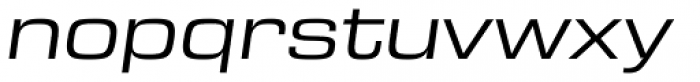 Eurostile Next Pro Extended Italic Font LOWERCASE
