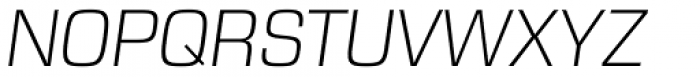 Eurostile Next Pro Light Italic Font UPPERCASE