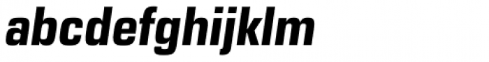 Eurostile Next Pro Narrow Bold Italic Font LOWERCASE