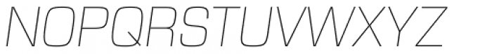 Eurostile Next Pro Ultra Light Italic Font UPPERCASE