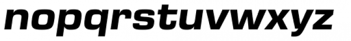 Eurostile Next Pro Wide Bold Italic Font LOWERCASE