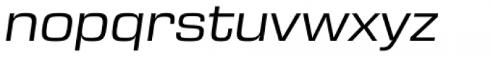 Eurostile Next Pro Wide Italic Font LOWERCASE