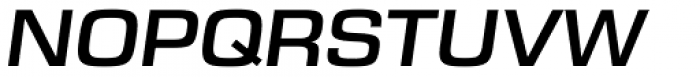 Eurostile Next Pro Wide Semi Bold Italic Font UPPERCASE