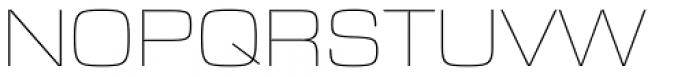 Eurostile Next Pro Wide Ultra Light Font UPPERCASE