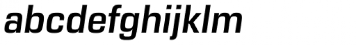 Eurostile Next Semi Bold Italic Font LOWERCASE