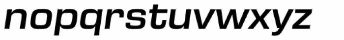 Eurostile Next Wide Semi Bold Italic Font LOWERCASE