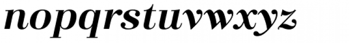 Eurotypo Bodoni Bold Italic Font LOWERCASE